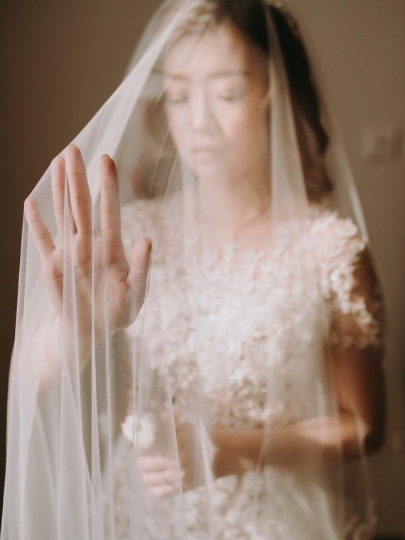 embroidery mermaid wedding dress