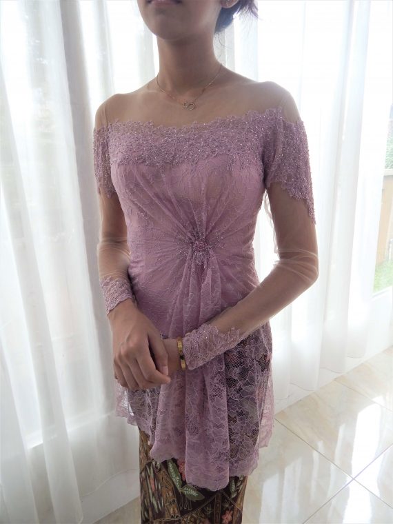 dusty purple kebaya modern