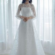 a line wedding dress by ivone su
