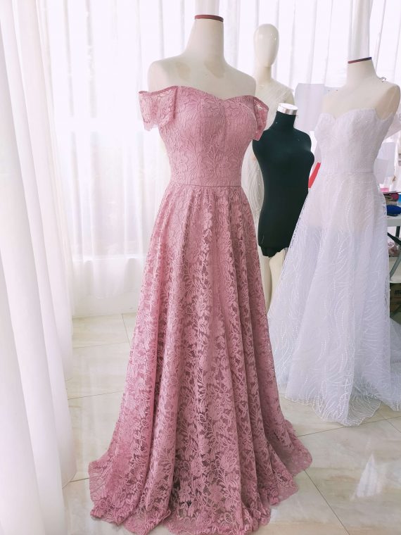 pink prom dress by ivone sulistia fashion designer